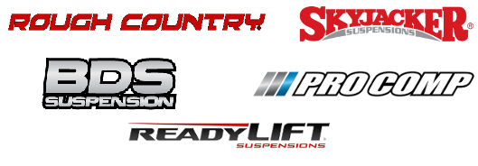 Rough Country, Sky Jacker, BDS Suspensions, Pro-Comp, and ReadyLift